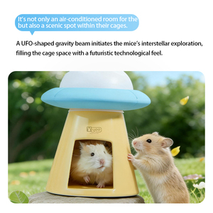 <span class=keywords><strong>Yee</strong></span> Hamster - <span class=keywords><strong>Casa</strong></span> de Verano Grande de Cerámica con Caja de Hielo para Hámsteres Sirios, Enanos y Mascotas Pequeñas - Product Image 5