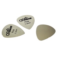 Médiator de guitare en métal 0.3mm mince couleur argent durable professionnel basse Ukelele médiators amplificateur guitare basse