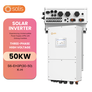 Sistema Híbrido Trifásico de Alto Voltaje Ginlong de 30-50kW con 2 Cadenas Fotovoltaicas, Conexión de Batería Dual y Monitor de 7 Pulgadas S6-EH3P(29.9-50)K- - Product Image 3