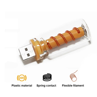 Ampoule LED USB pour voiture, filament en spirale, à intensité variable par toucher, 5V, ampoules LED rétro 1W, lumière de nuit, éclairage décoratif LED pour le camping
