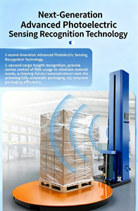 Máquina Envolvedora de Palés Automática con Film Estirable <span class=keywords><strong>Vertical</strong></span> Preestirado, Plataforma Giratoria para Embalaje de Cartón, Flejado Compuesto/PET - Product Image 4