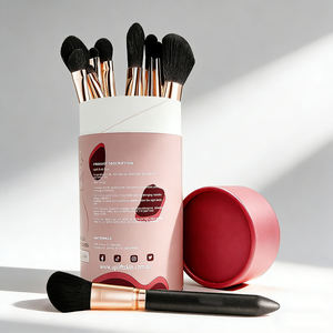 बायोडिग्रेडेबल कस्टम मुद्रित मेकअप ब्रश सौंदर्य प्रसाधन पैकिंग अनुकूलित आकार राउंड सिलेंडर कार्डबोर्ड पेपर ट्यूब बॉक्स पैकेजिंग - Product Image 1