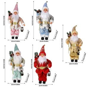 Nouvelle figurine de Père Noël debout, adorable décoration de Noël pour fenêtre, cadeau de fêtes - Product Image 5