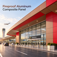 Panneau composite en aluminium ignifuge blanc recouvert de PVDF, plaque ACP de 4 mm pour les façades de bâtiments commerciaux