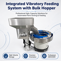 Maßgefertigter Vibrationsmotor/PLC-Schüsselzuführer 30L Großbehälter Automatisches Teilezuführsystem Hochgeschwindigkeits-Produktionslinie