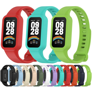 Per Xiaomi Smart Band 9 attivo bracciale sportivo tinta unita braccialetto di ricambio per <span class=keywords><strong>Redmi</strong></span> Band <span class=keywords><strong>3</strong></span> cinturino in Silicone - Product Image 1