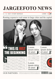 Newspaper-Themed Photo Booth <strong>Machine</strong> - Vintage Custom Headline Design with Instant <strong>Print</strong> &amp; HD Camera for <strong>Parties</strong> &amp; Events - Product Image 2