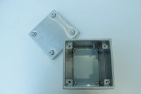 Boîtier de commande mural en acier inoxydable KL, panneaux épaissis, indice de protection IP65, utilisation extérieure, personnalisable, ISO9001/ROHS