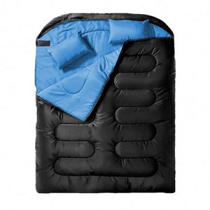 Lightweight Ultralight 4-Season Polyester Nylon Envelope Style People Camping <b>Sleeping</b> <b>Bag</b> Adults and Kids for Hiking - Product Image 1