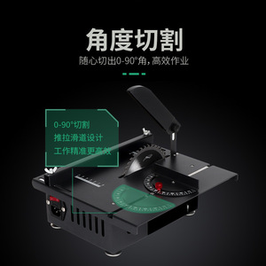 Mini Sierra de Mesa con Hoja de 125 mm, Capacidad de Corte de 2 Pulgadas, Sierra Eléctrica Multifuncional para Trabajar la Madera - Product Image 2