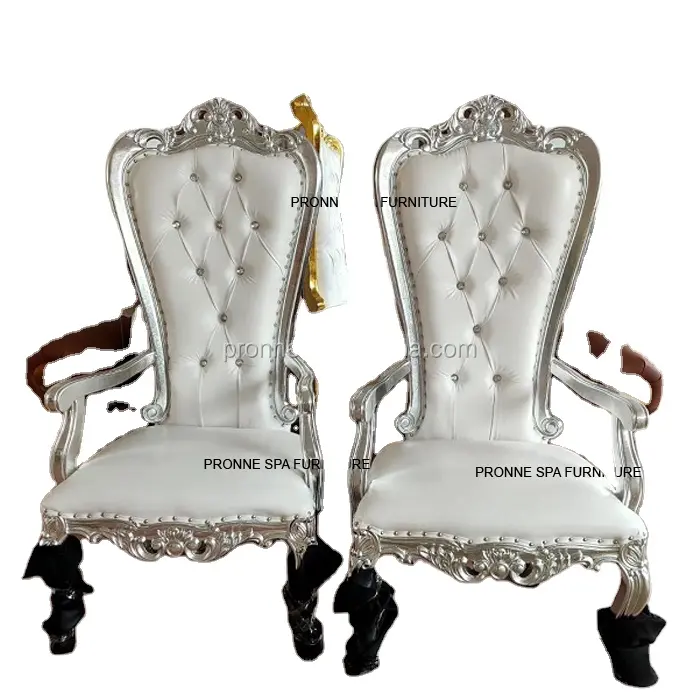 De luxe euro style reine gris client chaise pour salon de beauté