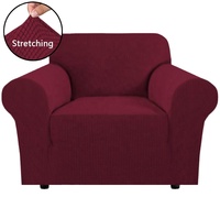 Housse de Canapé Jacquard Tricotée 1 Place Housse de Fauteuil Élastique Meilleure Vente