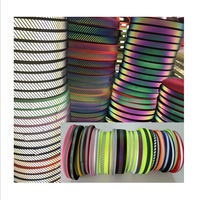 Ruban tissé en polyester réfléchissant CE EN20471, ruban de sécurité, ruban en nylon tissé jacquard transparent, bande de garniture à coudre