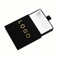 Boîte cadeau de luxe personnalisée pour collier et boucles d'oreilles, avec logo, pochette mignonne, sac en papier cartonné, boîte de rangement magnétique pour bijoux