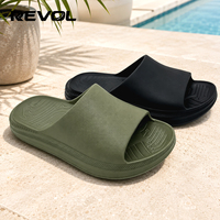 Tendance de la mode, tongs pour femmes en EVA, antidérapantes, souples, à bout ouvert, confortables, légères, respirantes, amortissantes, massantes, chaussures de plage d'été