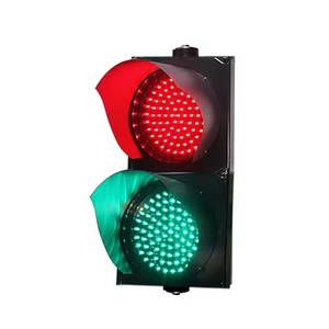 <span class=keywords><strong>Feu</strong></span> de signalisation <span class=keywords><strong>LED</strong></span> bicolore pour passage piétonnier, boîtier PC en aluminium, 100mm 200mm 300mm, rouge et vert, Stop et Démarre - Product Image 1