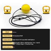 MYPUtek Fitness Fighting Dodge Training Boxing PU Speed Ball Home Use Hanging Standing No Installation Required