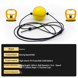 Balón de velocidad para entrenamiento de boxeo y fitness, tipo colgante o de pie para uso doméstico, sin necesidad de instalación - Product Image 5