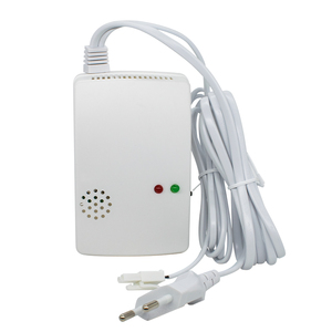 Kombinasi Sensor kebocoran <span class=keywords><strong>Gas</strong></span> alami & karbon monoksida detektor Plug di Alarm LPG propana untuk dapur dengan katup Solenoid <span class=keywords><strong>Gas</strong></span> - Product Image 1
