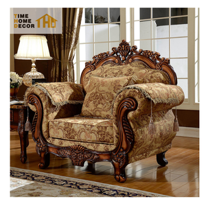 Диван-кровать 1 + 2 + 3, комплект из однотонного деревянного дивана, 7 мест, роскошный диван для гостиной, Классический арабский диван в ближневосточном европейском стиле - Product Image 4