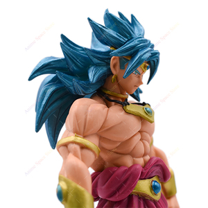 Figurine d'action Dragon Ball en PVC de 20 cm, <span class=keywords><strong>cheveux</strong></span> bleus, Broly <span class=keywords><strong>Super</strong></span> <span class=keywords><strong>Saiyan</strong></span>, cadeau de Noël pour enfants, collection de jouets, modèle de poupée - Product Image 6