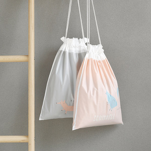 Custom Logo Promotional Waterproof Portable Nylon Shopping Drawstring Bag Large Capacity Gym Sports Backpack Gift