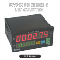 Compteur intelligent industriel en plastique à double affichage 6 chiffres avec alimentation 220V AC