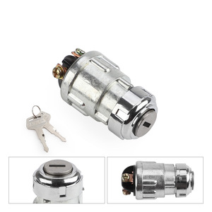 Interruptor de encendido universal para coche YC102510, aleación de zinc cromada, para coches, camiones, Go Karts, vehículos de carreras - Product Image 1