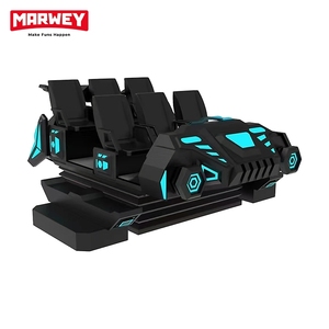 Marwey Machine d'arcade de jeux vidéo de réalité virtuelle, simulateur de conduite et de vaisseau spatial, cinéma à mouvement 9D VR, 6 places - Product Image 1