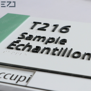 EZD ADA Compliant Medical Center Dentist Clinic Office Building House <strong>Number</strong> Name Door Sign with Braille and Sliding <strong>Panel</strong> - Product Image 5