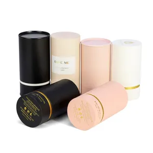 Cosmetic Perfume Gift Mini Paper Tube Packaging Cylinder Shaped 100ml Essential Oil Bottle Box Perfume Packaging Paper Tube