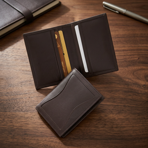 ADORA Men Women Travel <b>Credit</b> <b>Card</b> <b>Wallets</b> Passport Cover Purse Eco-Friendly Durable Genuine Leather Customised Document - Product Image 3