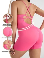 Combinaison de sport sans couture, style européen et américain, dos croisé, séchage rapide, sexy, pour l'été et le fitness