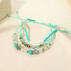 Woven <b>Bracelet</b> Natural Stone Rice Beads Crystal Hand Woven <b>Bracelet</b> for Women Uionen 1269 - Product Image 5
