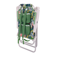 Chaise de plage de sac à dos pliable avec poignées dans un cadre en aluminium vente en gros