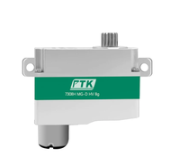 Servo numérique mince PTK 7308 MG-D HV 8,8g avec boîtier en aluminium CNC, moteur sans noyau à engrenages métalliques 3,8V-8,4V pour avion RC à voilure fixe F5J et planeur