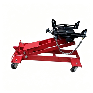 Cric de transmission hydraulique universel EFON 1 tonne en acier réglable pour levage de boîte de vitesses avec roues pivotantes à 360° pour garage automobile - Product Image 1