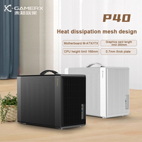 Portable Mid Tower Computer Case Power Train P40 M-ATX U3 Desktop MINI Petit Châssis Prend En Charge ITX ATX/SFX Carte Mère Ventilateur Stock!