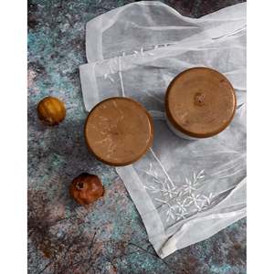 Par de Frascos de Porcelana con Tapas de Madera - Product Image 3