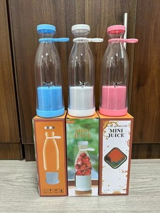 USB Rechargeable Mini Portable Juicer 6 Blades Multifunctional Fruit Blender Copper Plastic Body Battery Appliance <b>Car</b> Portable - Product Image 4
