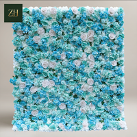 Mur de fleurs artificielles 3D très demandé, toile de fond florale de roses, décoration murale pour photomaton de mariage en extérieur
