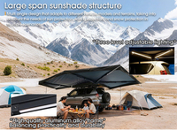 Tente de toit pliable sur mesure pour véhicule de glamping, tente de toit souple avec annexe