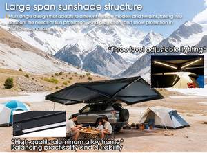 Tente de toit pliable sur mesure pour véhicule de glamping, tente de toit souple avec <span class=keywords><strong>annexe</strong></span> - Product Image 5