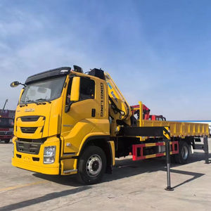 Grue mobile à bras articulé Isuzu 8, 10 et 12 tonnes, montée sur camion, fournie directement par l'usine - Product Image 1