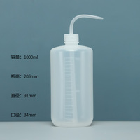 Botol Plastik Elbow 500ml Graduated Translucent untuk Pembilasan Alkohol Isopropanol, Penggunaan Laboratorium
