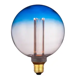 Bohlam Led klasik Rn, bola lampu Led gradien gaya Rn hitam Edison, untuk dijual murah Retro E27