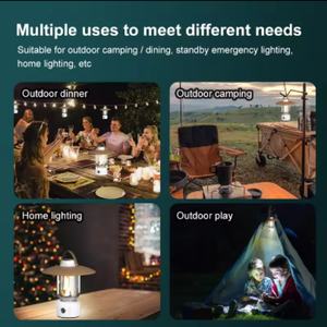 Nueva Lámpara de Camping Portátil, Recargable, Impermeable, con Función de Atenuación, Estilo Retro, para Exteriores - Product Image 2