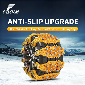 Nouvelles chaînes à <span class=keywords><strong>neige</strong></span> universelles FEIXIAN en TPU pour voitures et SUV, hiver, glace, sans dommage pour les pneus, 165-285 mm, installation facile, approvisionnement en vrac - Product Image 2