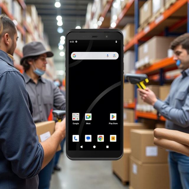 Rugged 4G Android PDA 1d 2d Barcode Scanner Wireless Customer Data High Alumina Silicon Glass, Hardness 9H NFC Inventory Scanner