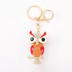 Porte-clés Hibou Rouge en Alliage de Zinc, Pendentif Sac Animal Oiseau, Porte-clés de Voiture, Cadeau d'Anniversaire, Souvenir de Voyage - Product Image 5
